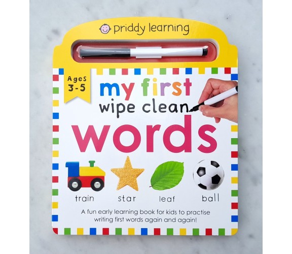 Priddy Learning: My First Wipe Clean Words - Ages 3-5 Board Book Buku ...