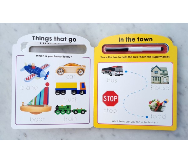 Priddy Learning: My First Wipe Clean Words - Ages 3-5 Board Book Buku ...